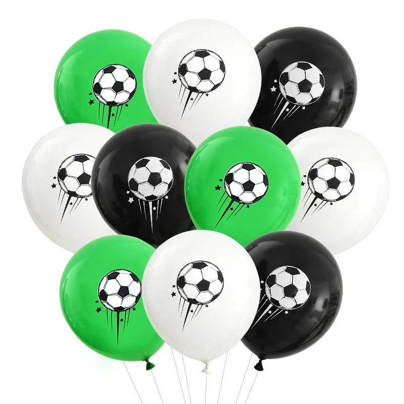 12pcs Soccer Party Latex Balloons 12