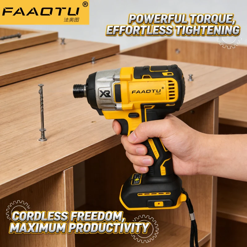 FAAOTU 887 Heavy-Duty Impact Driver, Versatile for DIY &Construction,Same Dependability as DW Suitable for DW battery NO battery