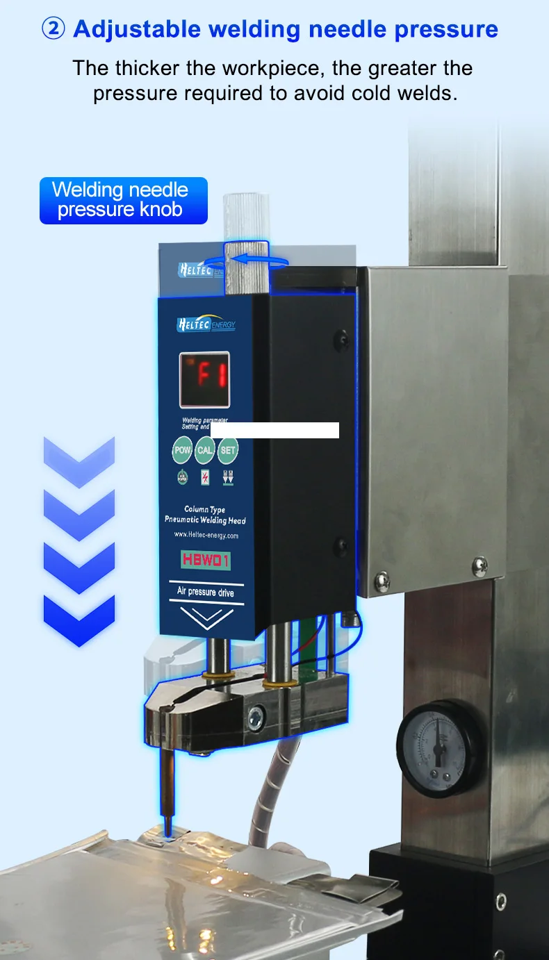 Heltec 21KW 36KW 42KW Capacitor Storage Battery Spot Welding Machine/Portable Small Spot Welder LED Display 0.5mm Thickness