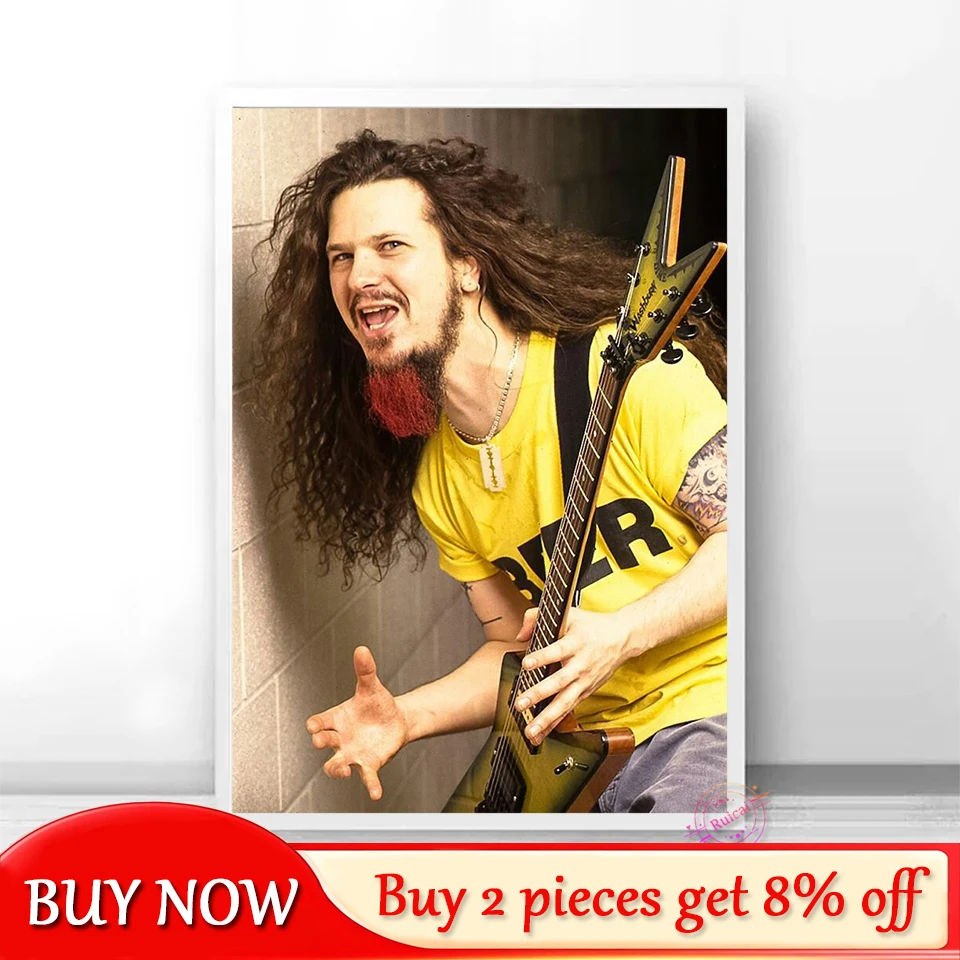 Póster de Dimebag Darrell, pintura en lienzo, imágenes artísticas de pared de cantante de rock, impresiones