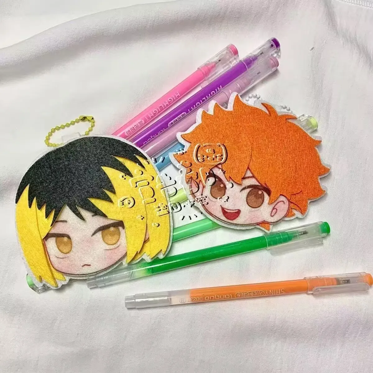 하이큐!! 부직포 펜던트 '고독한 발톱 연마 히카리 쇼요' 만화 DIY 만능