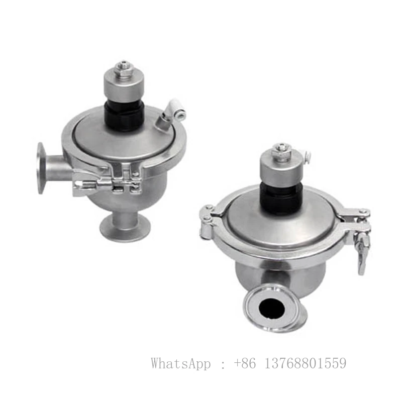 DONJOY SS316L Sanitary Back Pressure Valve Constant Pressure Regulating Valve Fixed Pressure Safety Valves 1.5 Inch