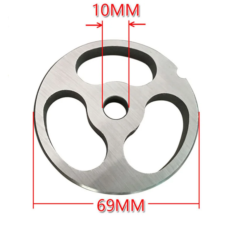 Meat Grinder Plate High Qaulity Kitchen Stainless Steel Meat Grinder Plate Accessory 69mm 12-type Commercial Meat Grinders