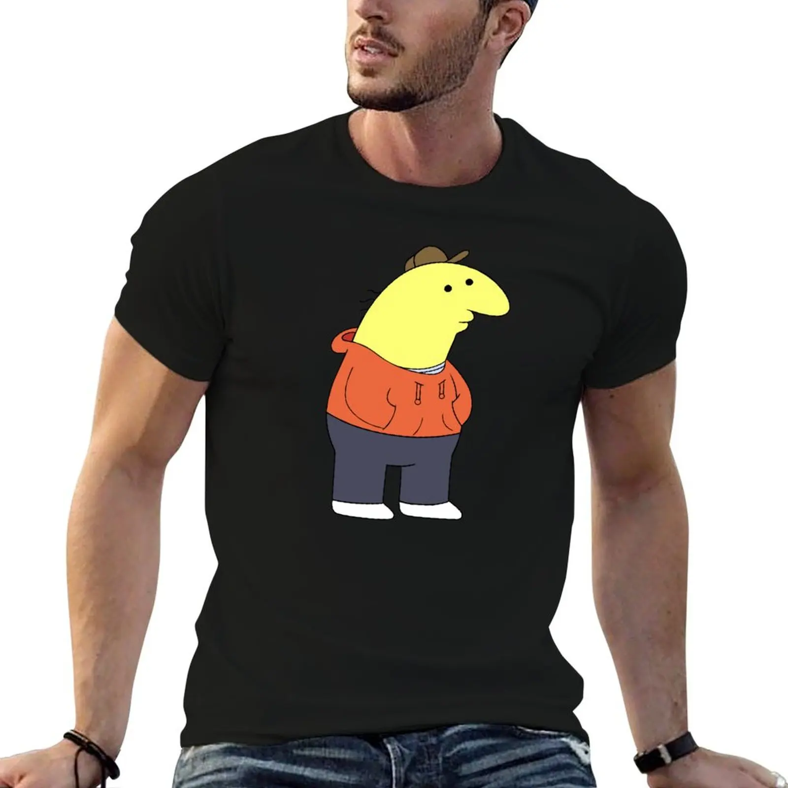 

Charlie Smiling Friends - Adult Swim T-Shirt t shirts for man cotton funny t shirts cotton 100% T-Shirt