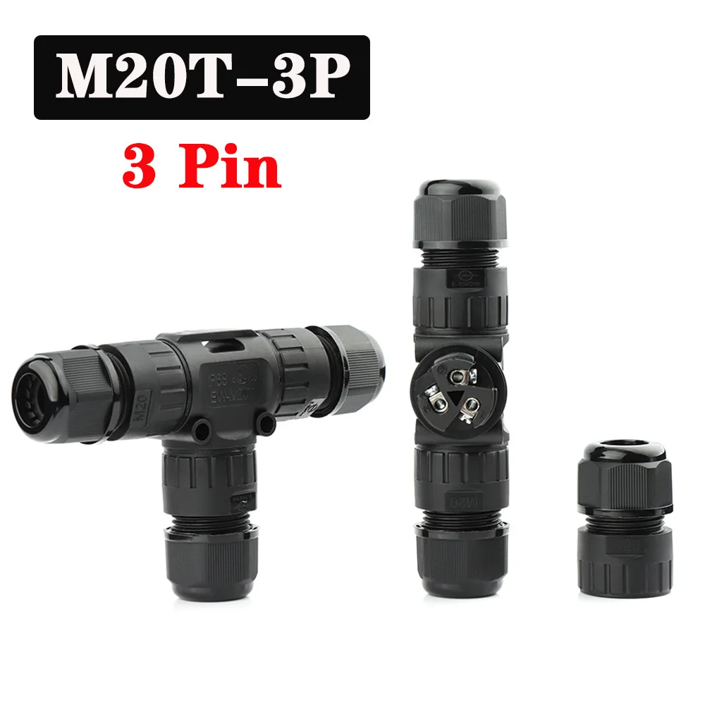 IP68 waterdichte connector 2 3 4 5-pins kabel Draadwartel Mouwconnectoren snelle schroefaansluiting Outdoor waterdichte terminal