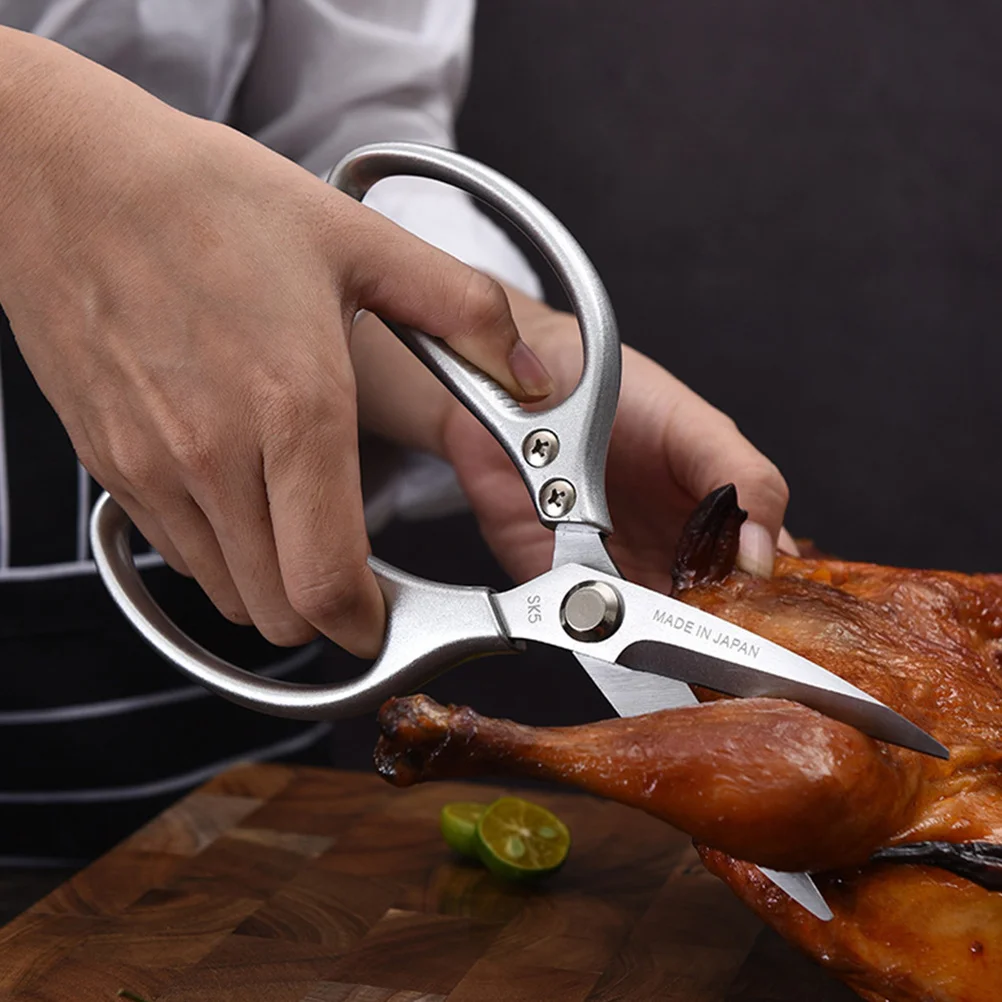 1 قطعة مقص المطبخ الثقيلة الفولاذ المقاوم للصدأ قاطع عظام الدجاج متعددة الوظائف لشواء اللحوم مقص المطبخ