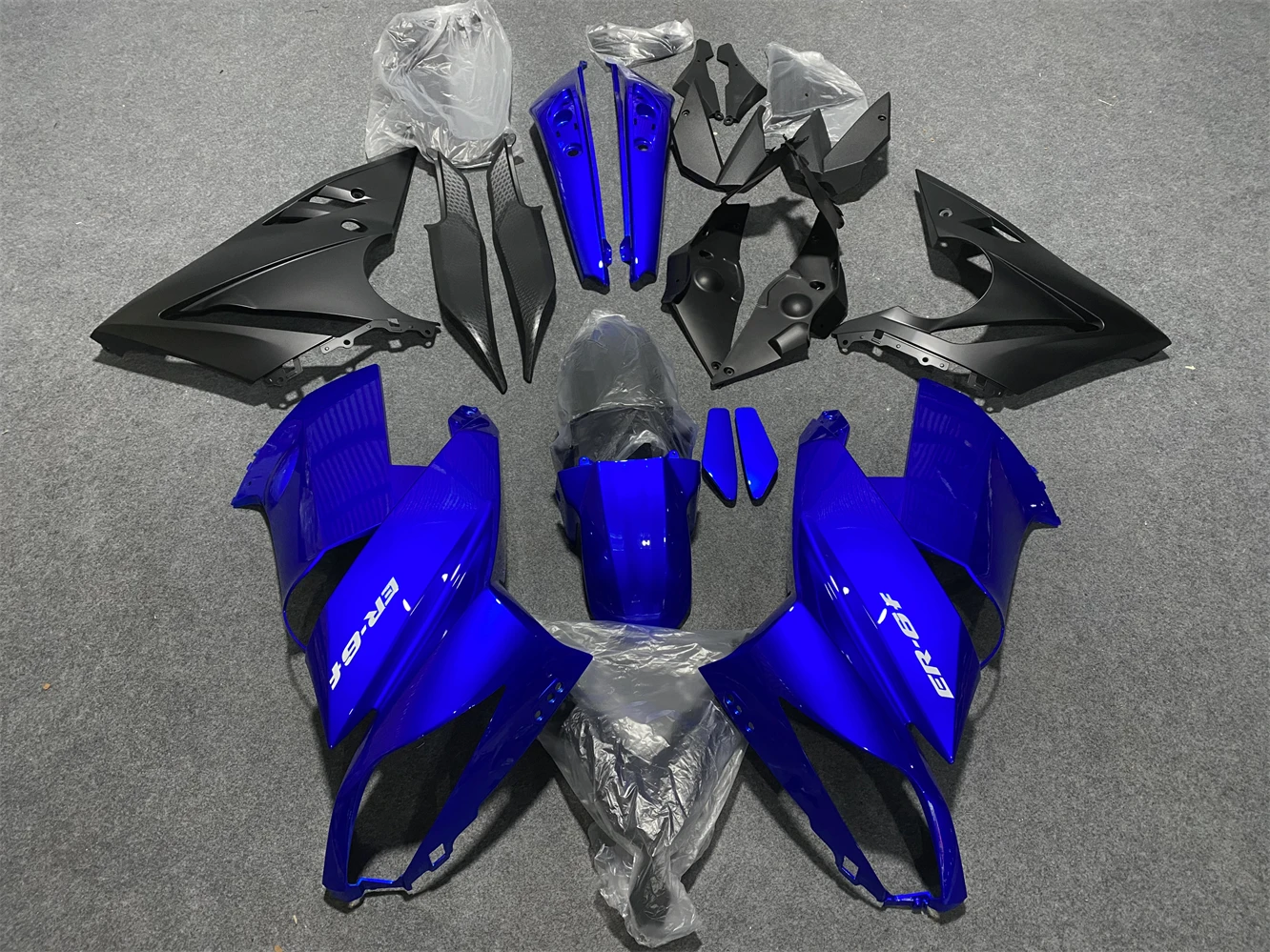 Motorcycle Fairing Kit fits ER4F 09 10 11 year ER6F 2009 2010 2011 Ninja 650R fairing Blue motorcycle housing