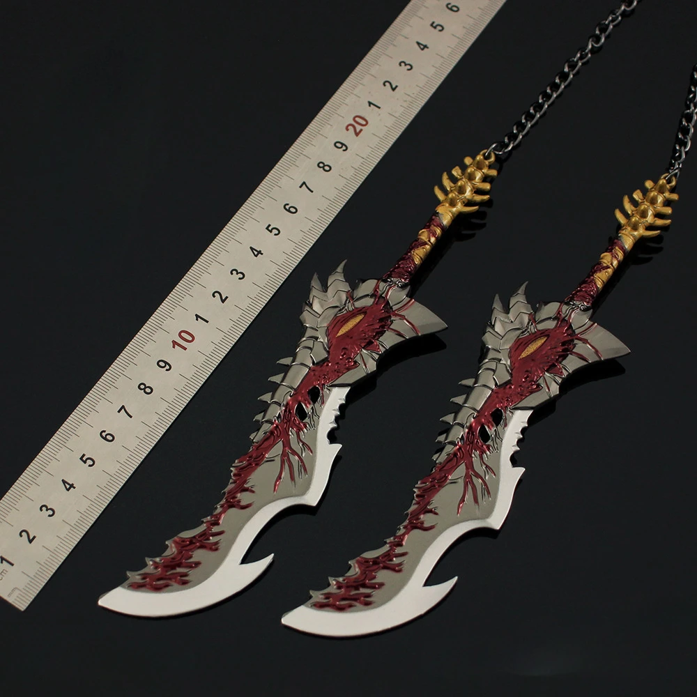 20cm Anime Journey To The West Peripherals Figure Model Shura Knife Sword All Metal Toys Model Crafts Ornaments Gift Collections