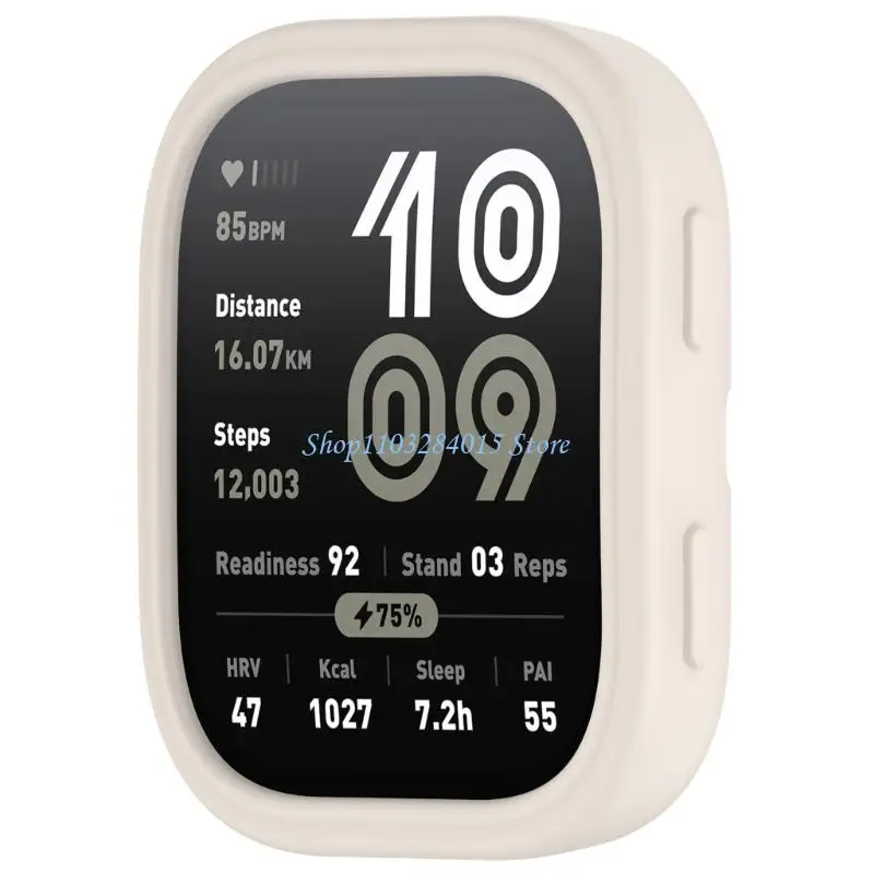 R6FF Protector Deckschale für BIP 6 Smartwatch Soft Flexible Silicon Hülle Stoßfänger Rahmengehäuse Einfache Installation