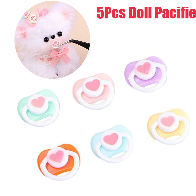 5/6Pcs Schöne Mini Puppe Schnuller Spielen Haus Liefert Dummy Nippel Für Puppe Baby Puppen Kinder Spielzeug Baby schnuller Zubehör