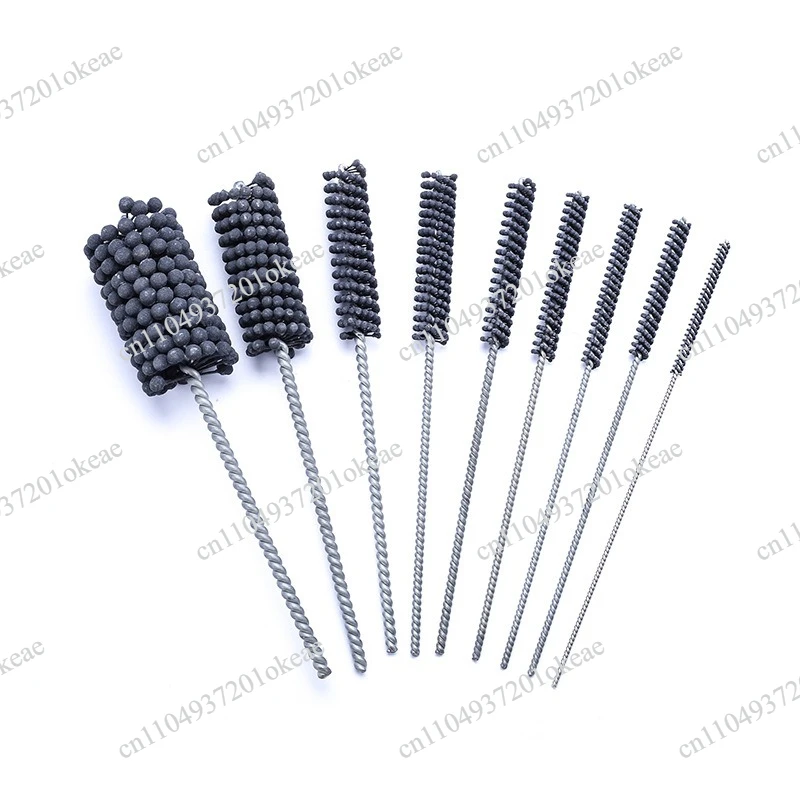 Ball head polishing brush, deburring the inner hole of the valve body, round pipe brush cylinder cylinder polishing