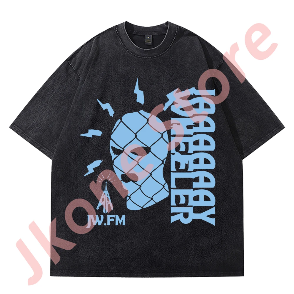 Jay Wheeler TRAPPii Logo Merch Vintage Wash Tee Cosplay Women Men Fashion Casual Short Sleeve Cotton T-Shirts