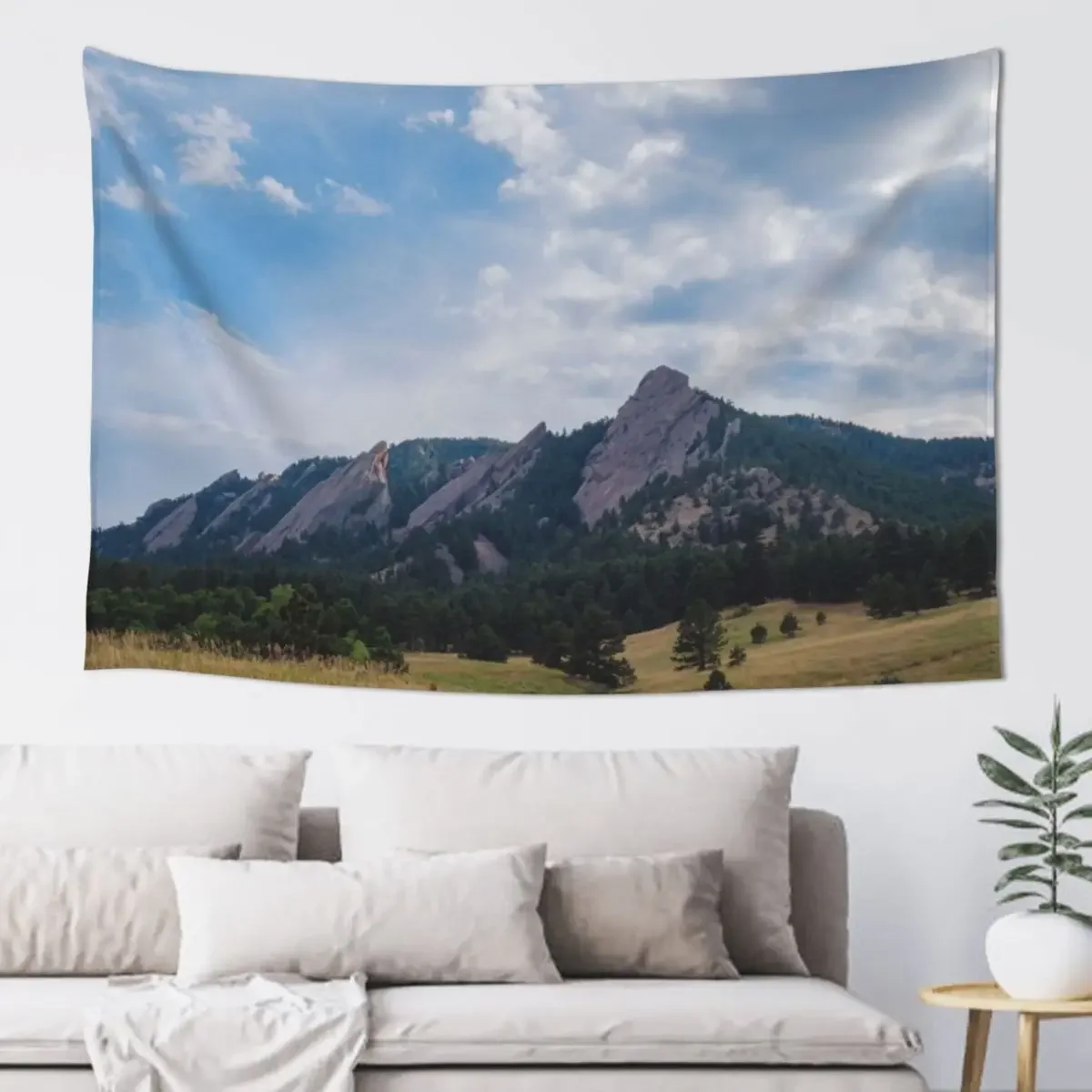 The Flatiron Mountains in Colorado Tapestry Carpet On The Wall Room Decoration Aesthetic Mushroom Tapestry