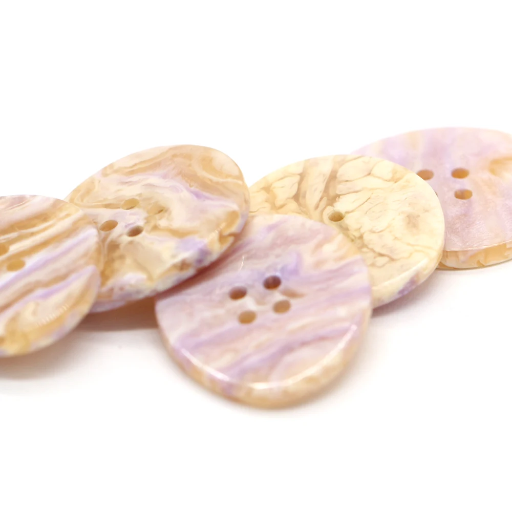 13/18/25/28mm Cute Purple Resin Buttons For Clothes Fashion Women Shirt Coat Dress Irregular Shape Handmade Sewing Accessories