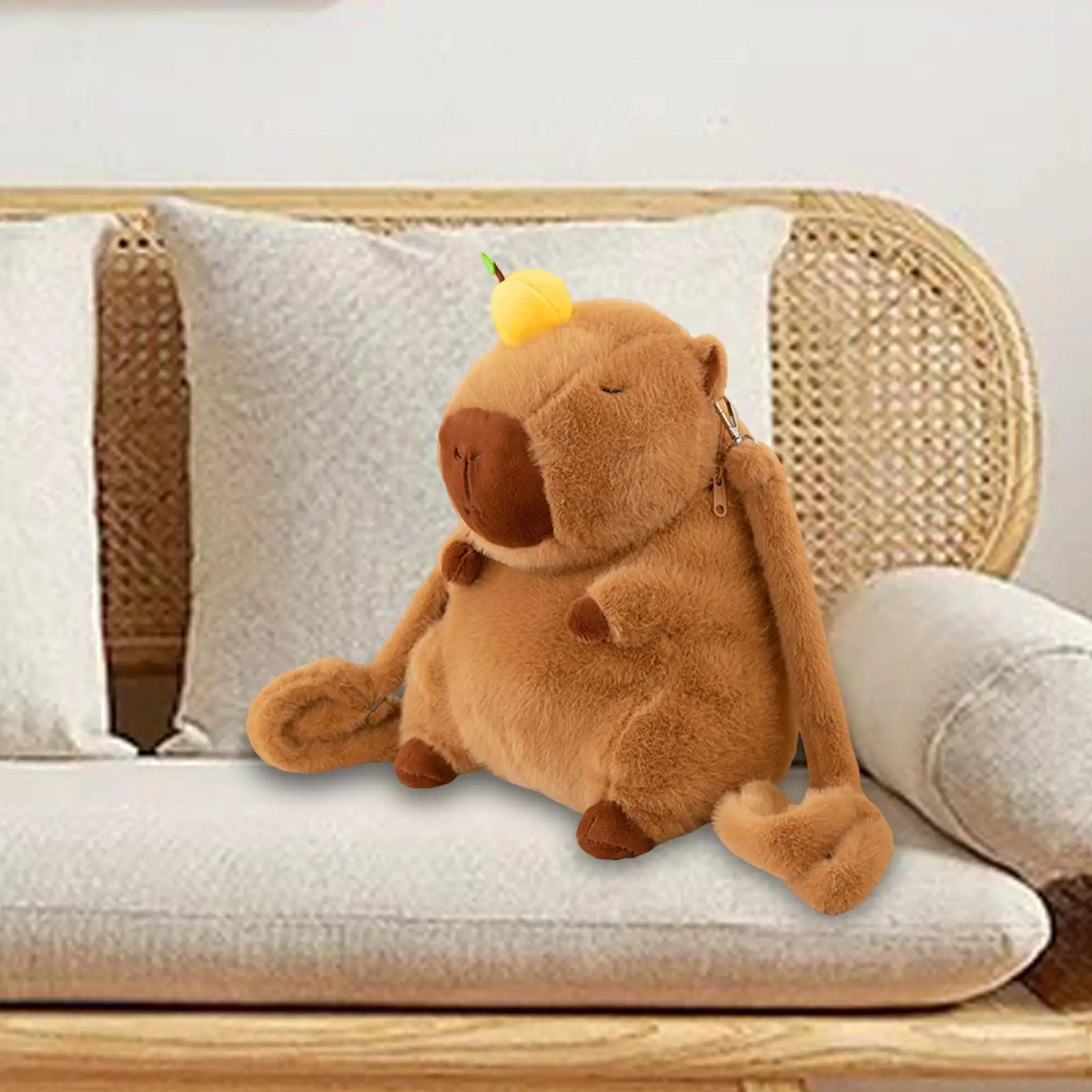Capibara Rugzak Pluche Mode Schattige Cartoon Dagpack Voor Geschenken Verjaardag Buiten