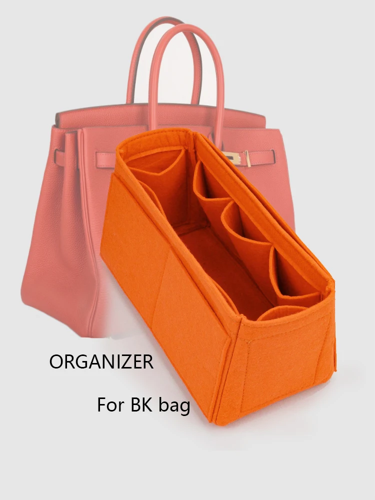 Birken Bag Inner Pouch , Women Handbag Tote liner Fit For Bir Kin Bag , Purse Insert Bags Organizer For H BirKins 25 30 35 40