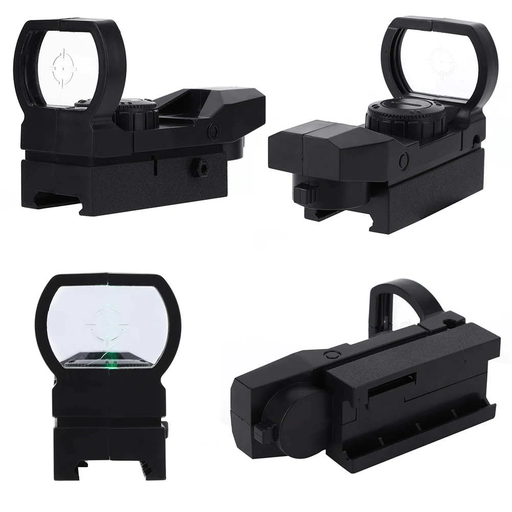 Holographic Rifle Scope ABS Green Dot Sight Scope Reflex Optics Sight Compact Sights for 20mm Rail Mount Rifles