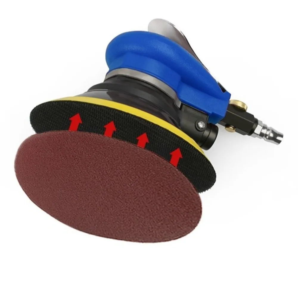 Durable 5 Inch Pneumatic Orbital Sander Metal 12000rpm Car Body Grinder Lightweight Air Polisher Wood Sanding