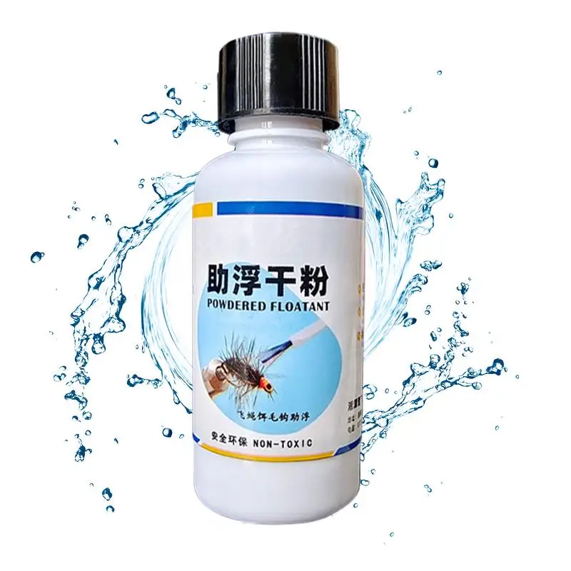 Dry Fly Floatant Increase floating effect Natural extract Hydrolyzable Long-Lasting Fly Powder Easy carry fly fishing accessory