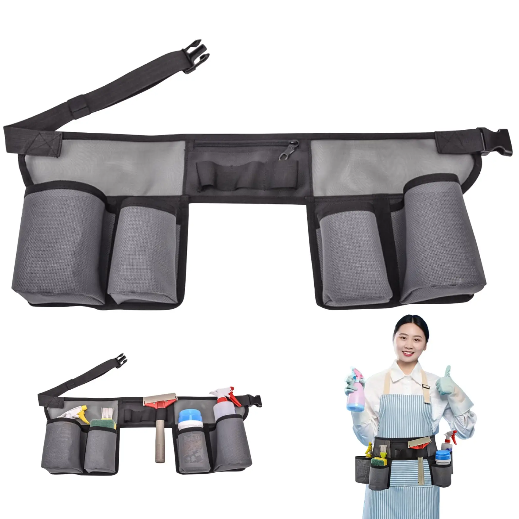 Waist Tool Belt Tool Fanny Pack Women Garden Tool Belt With Pockets Caddy Adjustable Nylon Mesh Waist Belt For Men 2026 New