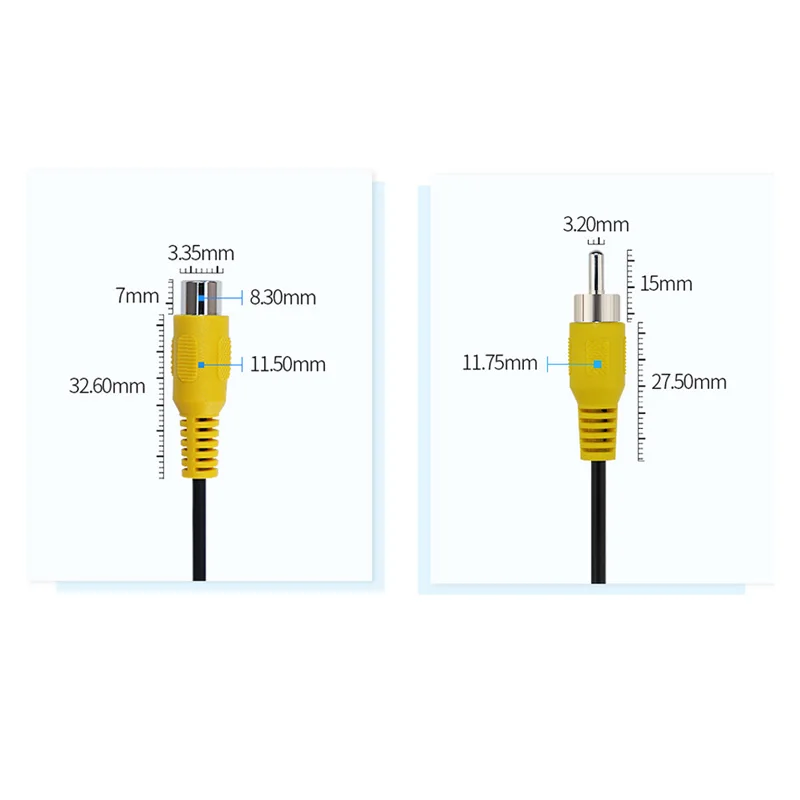 RCA 1 m 3 m 5 m 1 Rca mannelijk naar 1 Rca vrouwelijk Audio Video Verlenging Coaxkabel voor HDTV