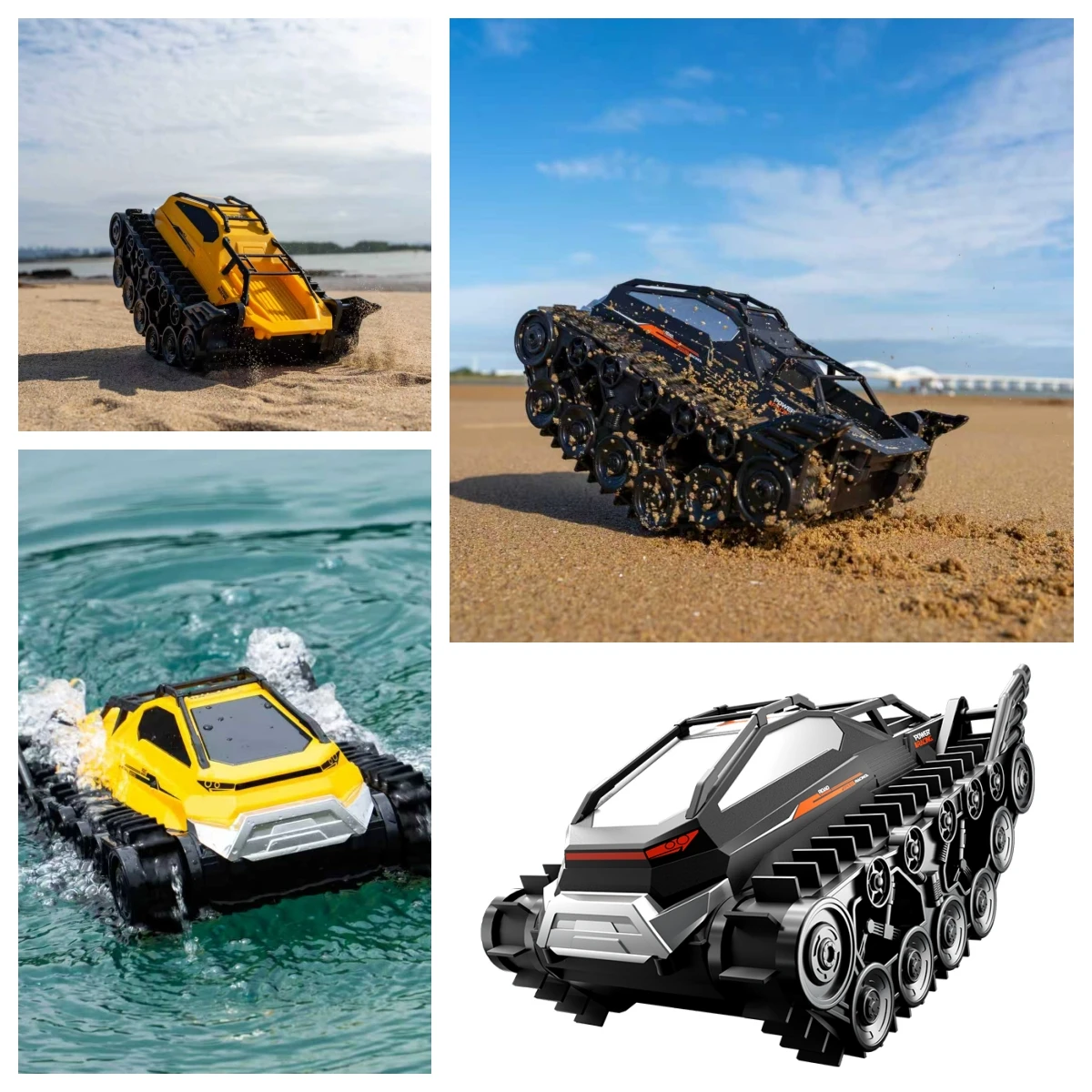 

RC Tracked Vehicle Proportional Throttle 2.4G Amphibiou Remote Control Car Waterproof Climbing JJRC Q183 RC Car Toys Gift Kids