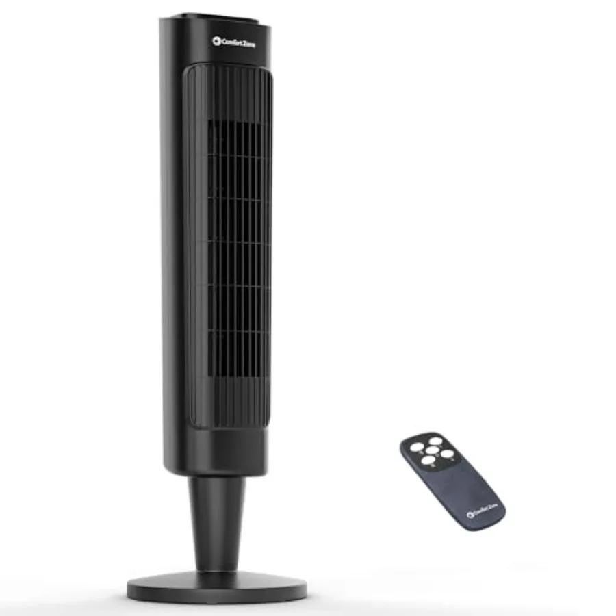 

36-Inch Oscillating Tower Fan with Remote Control Quiet Cooling Fan for Bedroom and Office, 3 Speeds and 3 Modes Normal, Natura