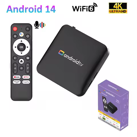 TV Box H96 MAX Amlogic S905L3 Android 14 TV Box 4K Video Decording 2.4G/5G WiFi6 Voice Assistant Home Theater Set Top Box