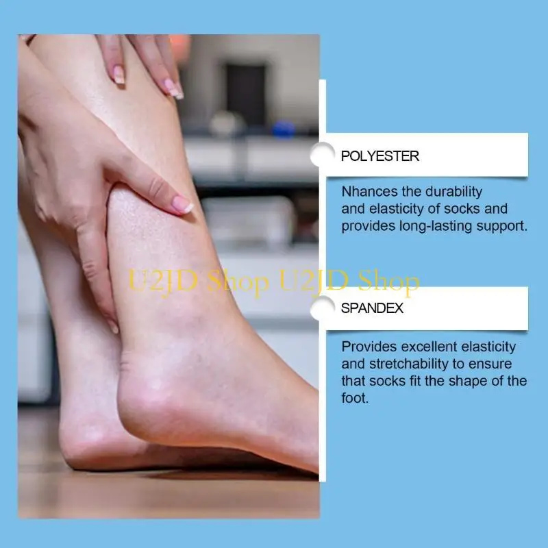 U2JD快適な靴下ヘルスケアソックスフットマッサージソックスアンクルソックス男性の女性