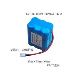 18650 11.1V 4400MAh 18650-3S2P Lithium Ion Li-ion Rechargeable Battery For Sound Instrument Speaker Medical Equipment