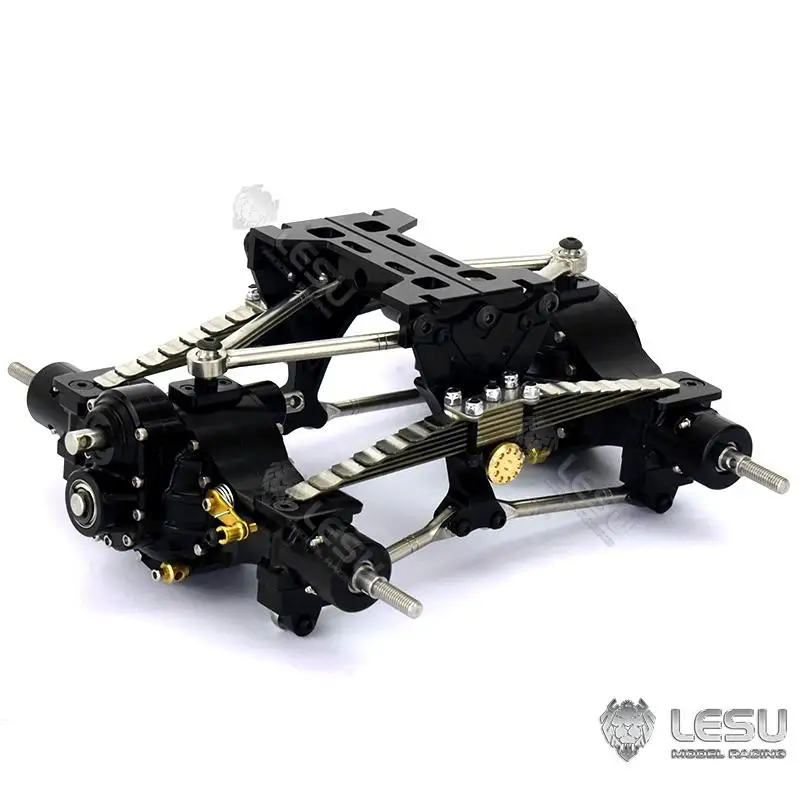 LESU X-8002 1/14 نموذج شاحنة مجموعة التعليق الخلفي مناسبة لجرار تاميا موضع الثقب الأصلي RC شاحنة طينية معدلة