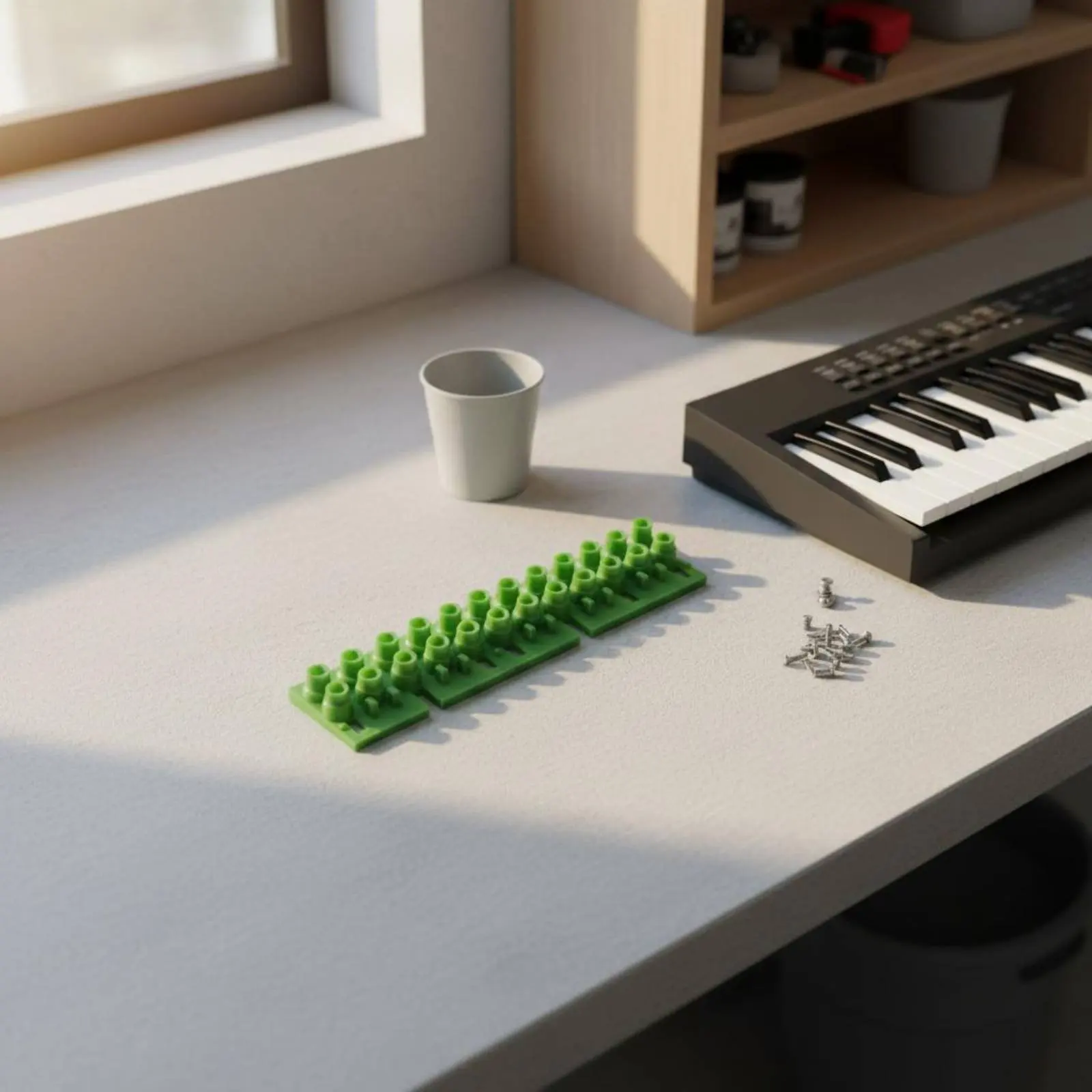 

Silicone Key Contact Pad High Sensitivity Keyboard Conductive Rubber Piano Key Contact Strip for DIY Hobbyists