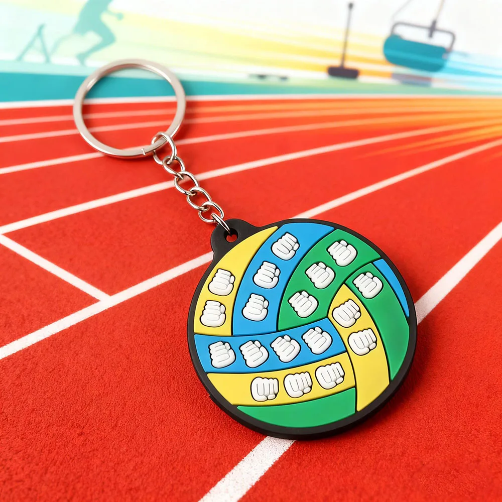 Sportball-Anhänger-Schlüsselanhänger, Unisex, Volleyball, Basketball, Fußball, Schultasche, Schlüssel, hängende Ornamente, Paar, Freizeit, Spiele, Schlüsselanhänger