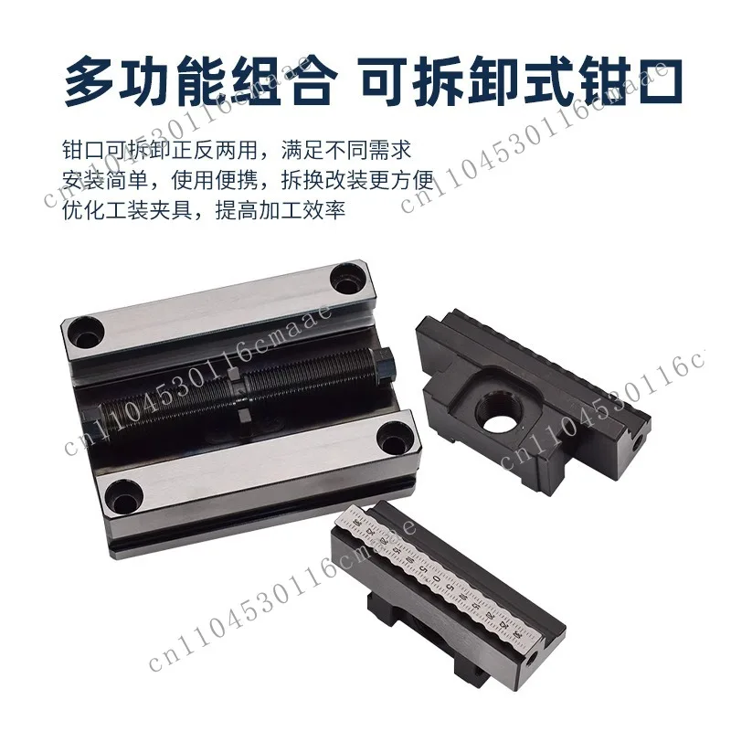 Four-axis five-axis self-centering vice precision pneumatic clamp cnc numerical control concentric flat-mouth pliers