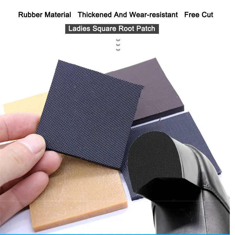 Rubber Sole Replacement Sheet for Shoes Repair Patch High Heels Sandals Outsole Insoles Non-Slip Shoe Sole Protector Heel Pads image 2