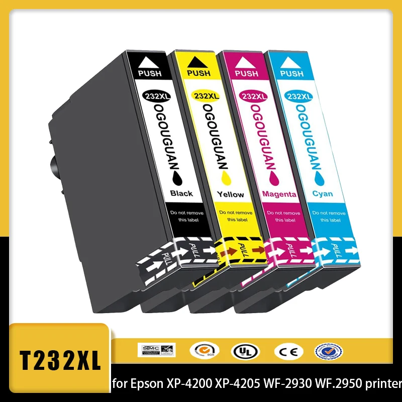 T232XL Ink Cartridge Compatible for Epson 232XL T232XL T232 232 Ink Cartridge for Epson XP-4200 XP-4205 WF-2930 WF.2950 printers