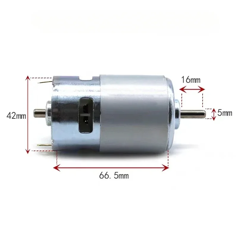 DC 12V Motor 775 double Ball Bearing   RS775 Large Torque Low Noise High RPM śmigło wentylatora  двигатель