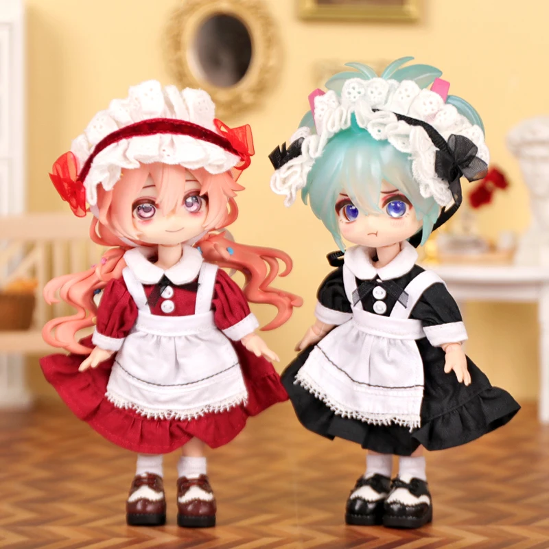 Ob11 Vestiti per le bambole Cameriera Lolita Set Vestiti per le bambole Set per Obitsu11 GSC 1/12 Vestiti per le bambole Accessori per bambole Ufdoll Gsc Bjd Doll