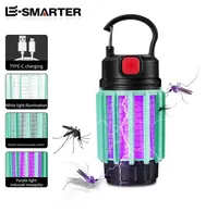 MINI USB Rechargeable LED Electric Shock Mosquito Killer Lamp Portable  Lighting Mosquito Trap Household Mosquito Repellent Lamp