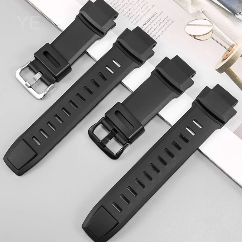 لساعة كاسيو برو تريك PRG260 PRW3500 2500 5000 5100 مقاومة للحرارة ومضادة للعرق مريحة للارتداء من السيليكون باللون الأسود