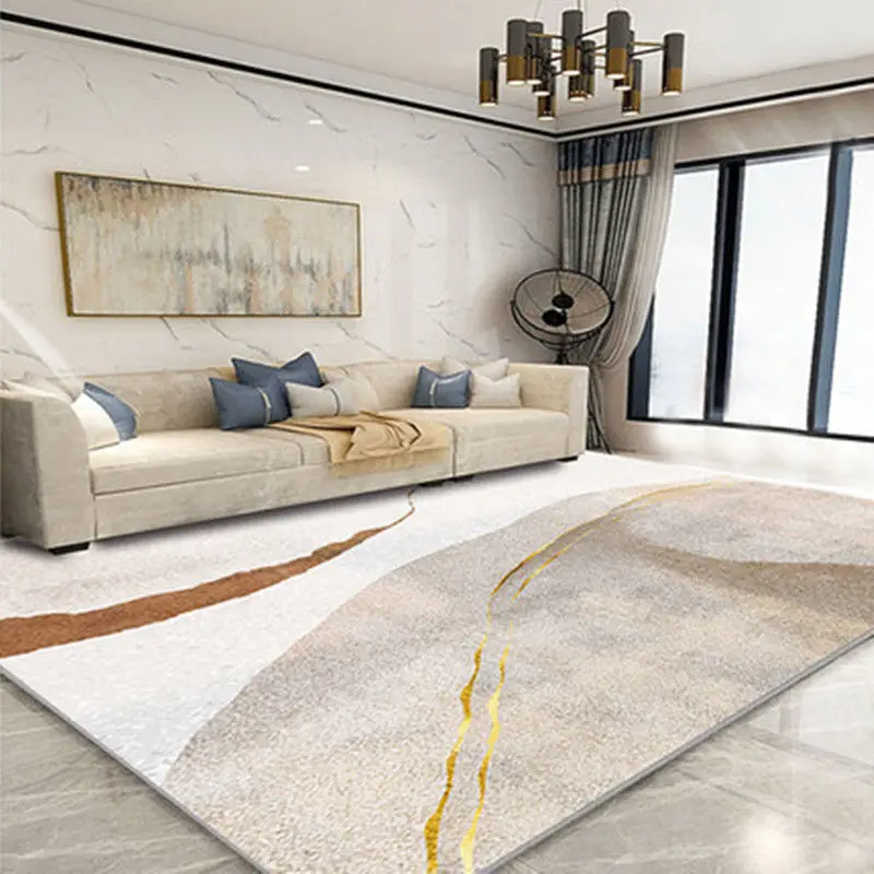 

Modern Nordic Light Luxury Carpet Living Room Sofa Coffee Table Non-slip Rug Home Decoration Bedroom Bedside Mat Kitchen Carpets