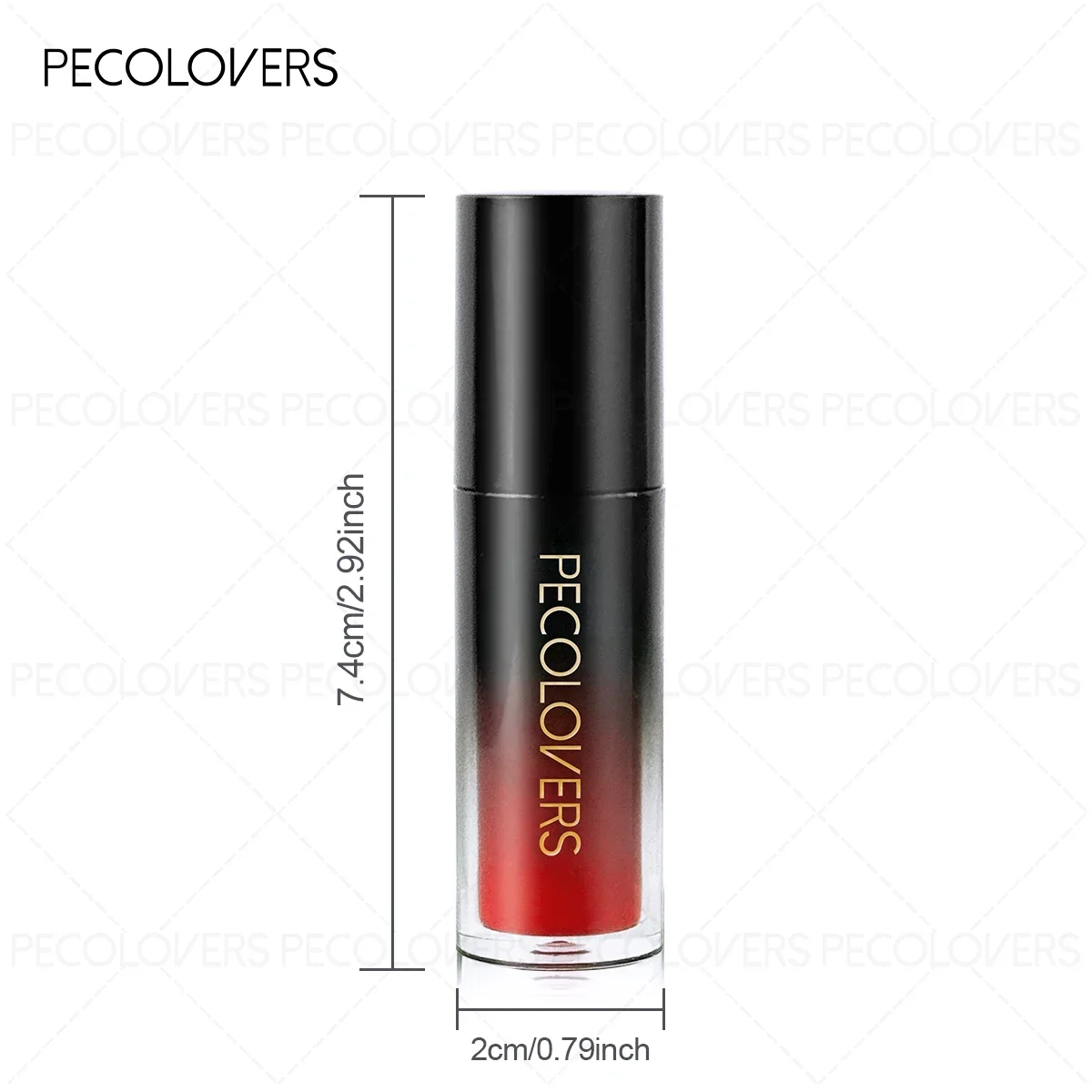 1PC Matte Velvet Lip Gloss, Elegant Gothic Matte Effect, Purple/black/dark Red, Non-sticky, Create A Halloween Makeup Look.