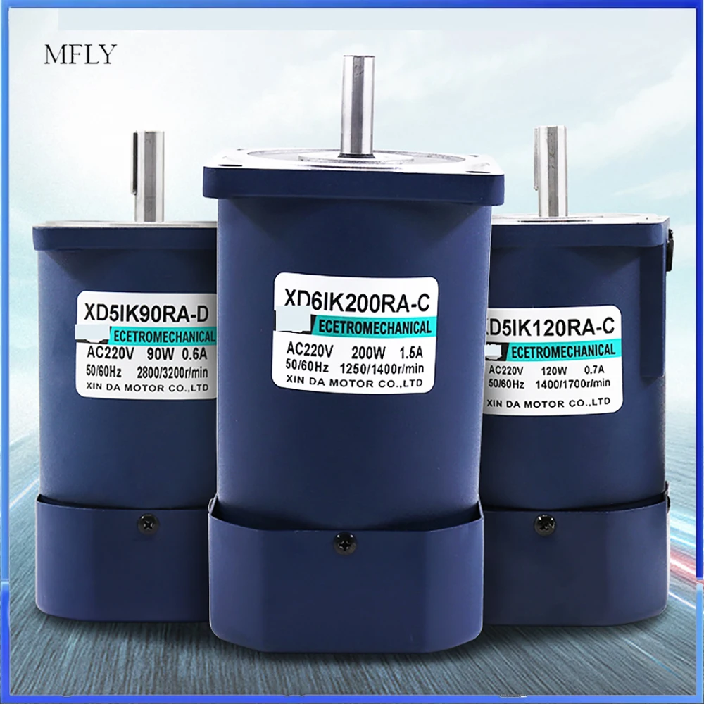 1400rpm-2800rpm Speed Adjustable 220V 6W AC High Speed Motor with Speed Regulator Single Phase  CW CCW
