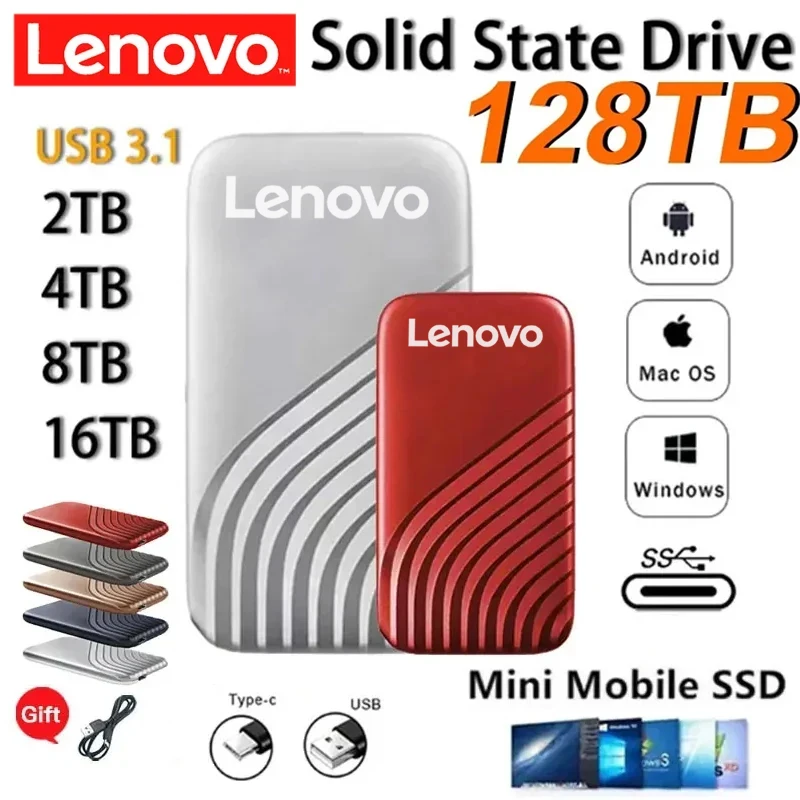 Lenovo Original Ssd Hard Disk 2TB SSD 2.5 Inch Hard Drive Drive Hard Disk Portable Electronics for NOTEBOOK Mobile Phones