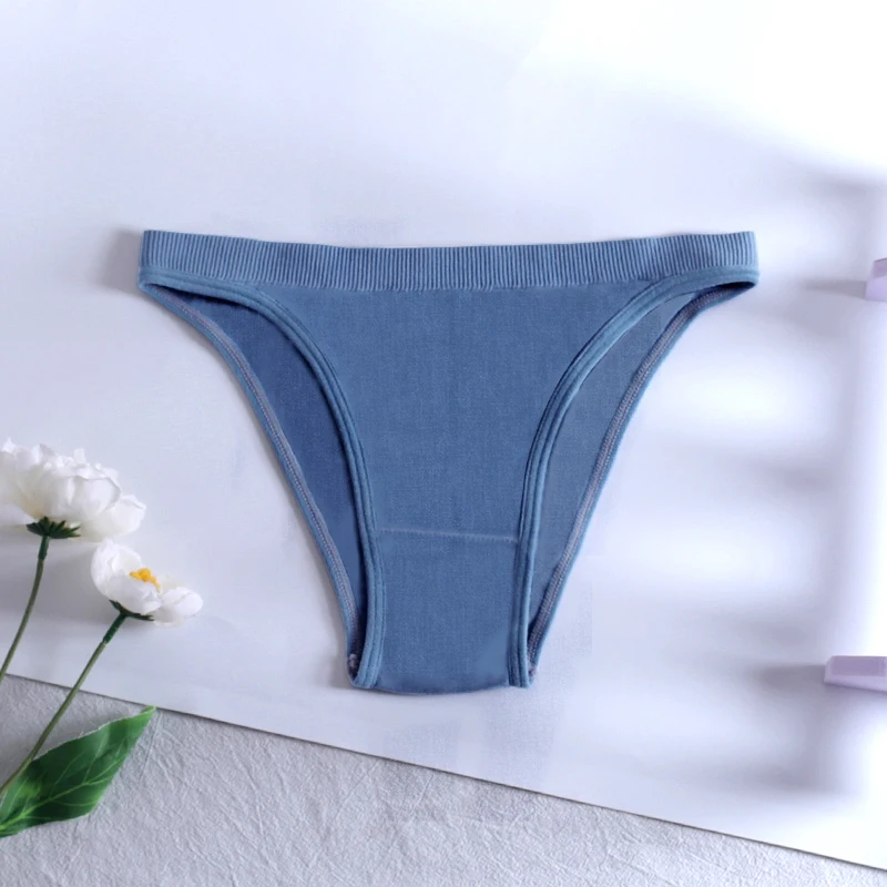 3PCS Sexy Underwear Lingerie Women\'s Panties Cotton Solid Comfortable Soft And Stretchy Briefs Female Underpants Intimates