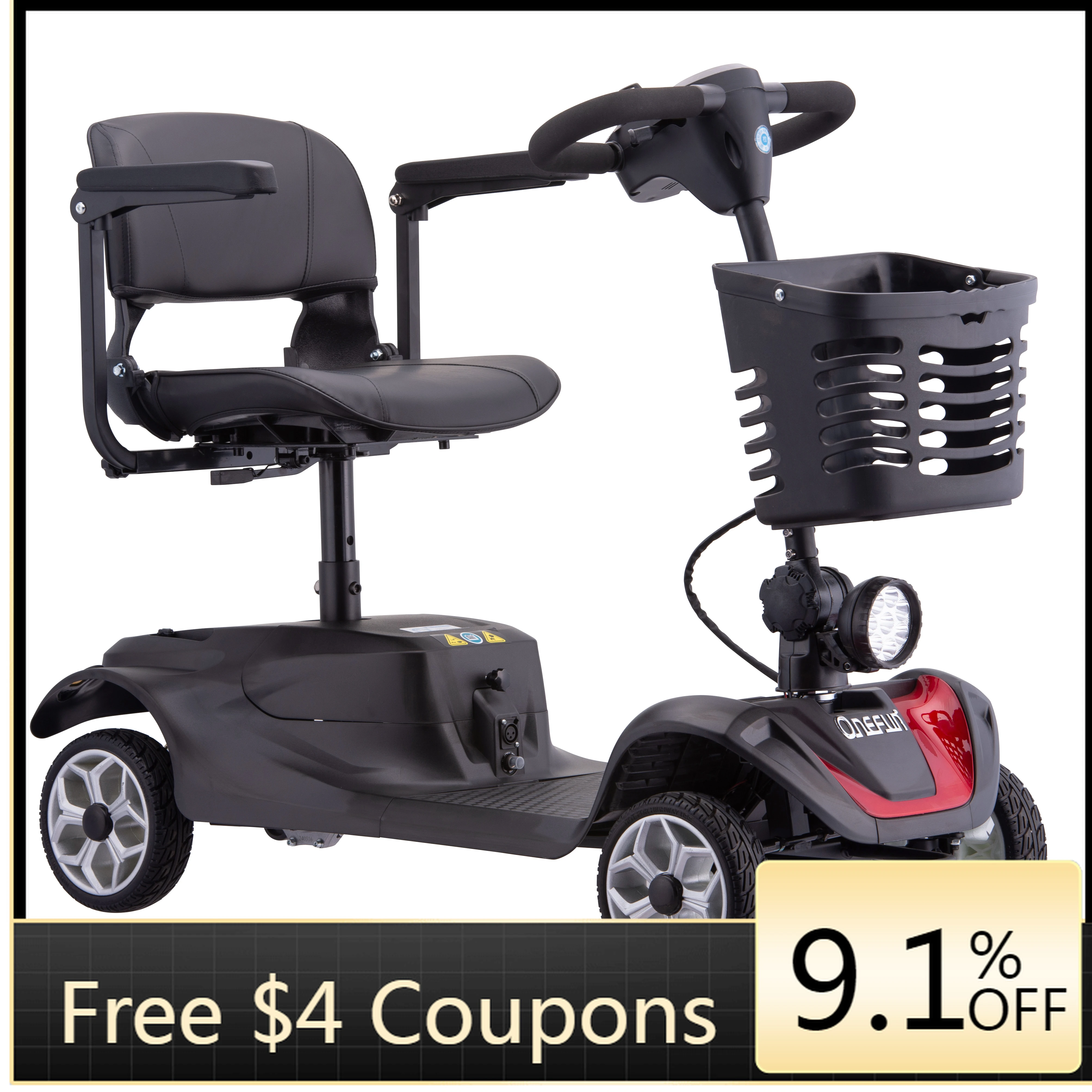 

High quality commuting vehicles are safe and reliableHIGHPER 4-Wheel 200W Electric Mobility Scooter , Compact & Foldable for Dis