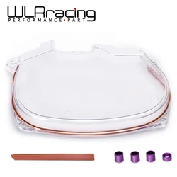 WLR Clear Cam Gear Cover Timing Belt Cover Turbo Cam Pulley For 96-05 Mitsubishi Evolution Lancer EVO4-8 4G63 WLR6338