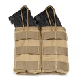 tan-Double pouch
