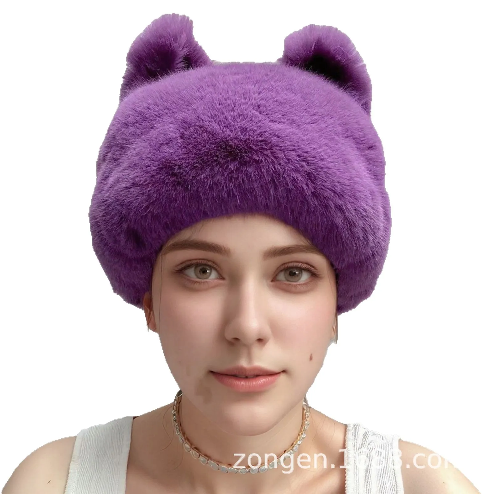 새로운 푹신한 퍼 모자 버킷 비니 모자 여성용 스컬리 캡 플러시 피셔맨 모자 따뜻한 여성용 겨울 모자 스플라이스드 페스티벌