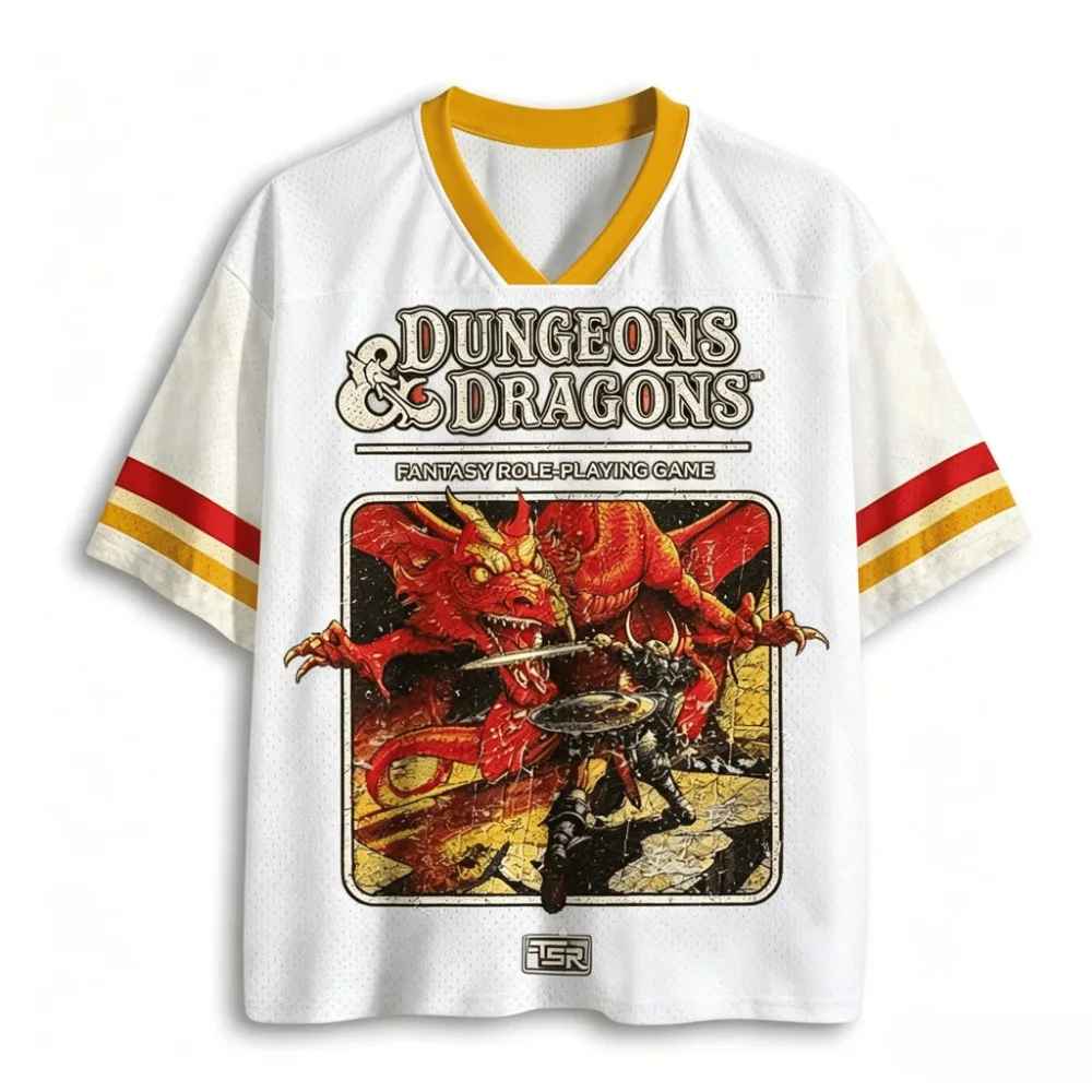 2026 Dragon and Dungeon 3D-Druck Jersey Herren Damen Sommer Sport Oversize T-Shirt Atmungsaktiv Schnelltrocknend Streetwear Kleidung – Detail 5